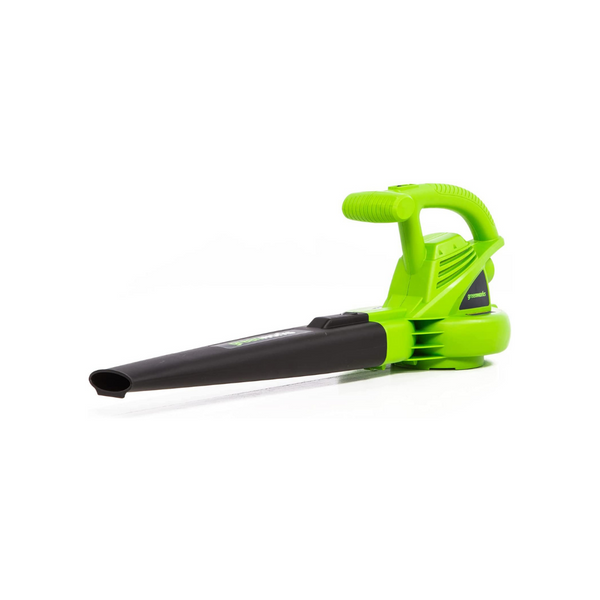Soplador eléctrico Greenworks de 7 amperios y 160 MPH de una sola velocidad