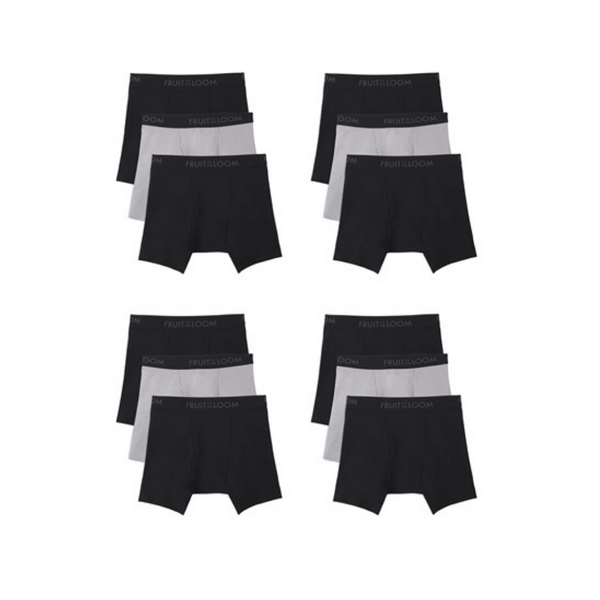 12 calzoncillos bóxer para hombre Fruit of The Loom (3 estilos)