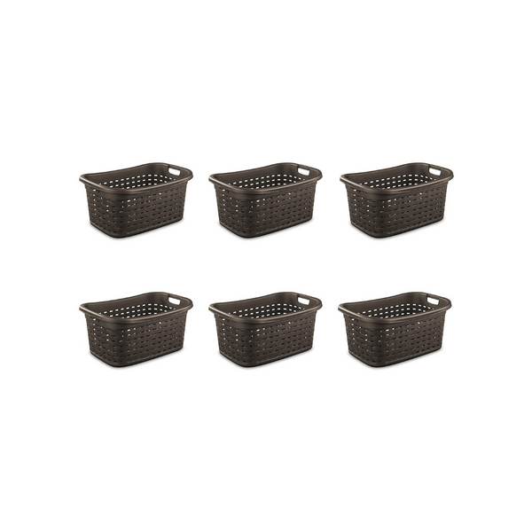 6 Sterilite 26" Espress Weave Baskets