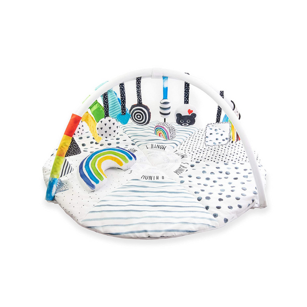 Sassy Stages STEM - Alfombra de juego para actividades sensoriales de desarrollo boca abajo