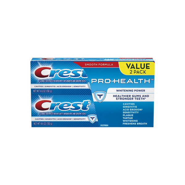 2 Pasta de dientes en gel blanqueadora Crest Pro-Health