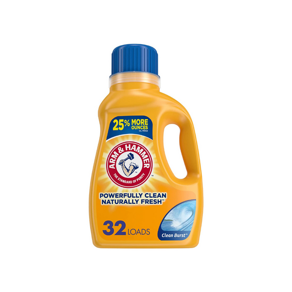 32 Load Arm & Hammer Clean Burst Liquid Laundry Detergent
