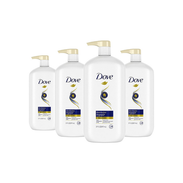 4 Big bottles of Dove Nutritive Solutions Shampoo