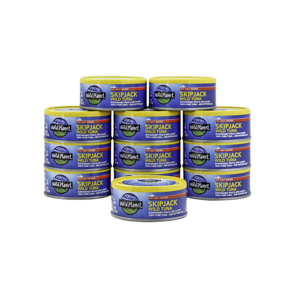 12 latas de atún barrilete Wild Planet de 5 oz