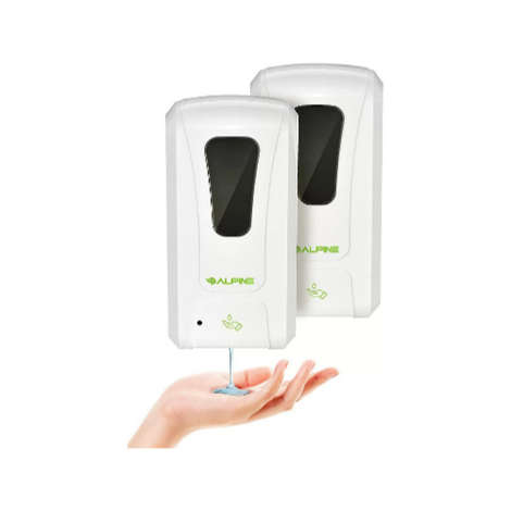 2-Pack Alpine Automatic Hand Sanitizer Dispensers