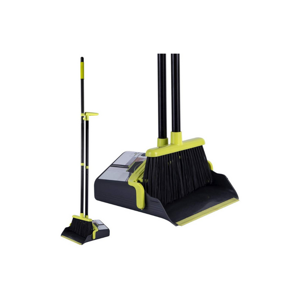 Long Handle Broom and Dustpan Set