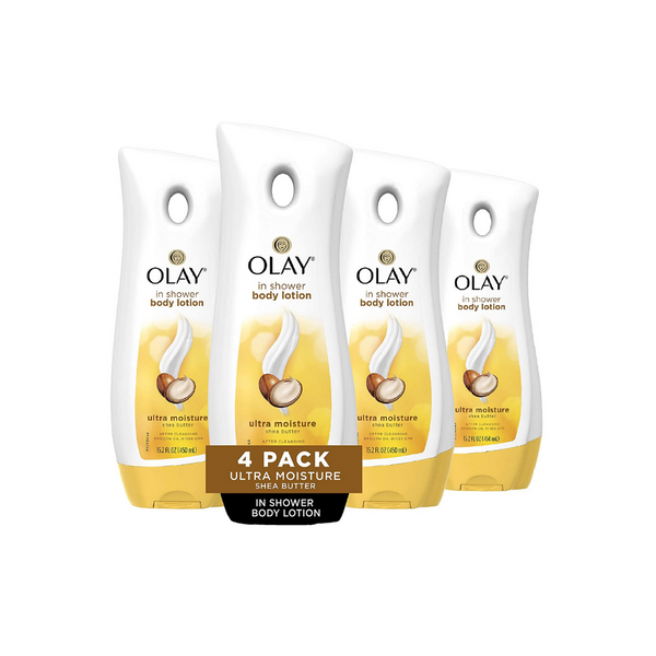 4 Bottles of Olay Ultra Moisture Shea Butter In-Shower Body Lotion