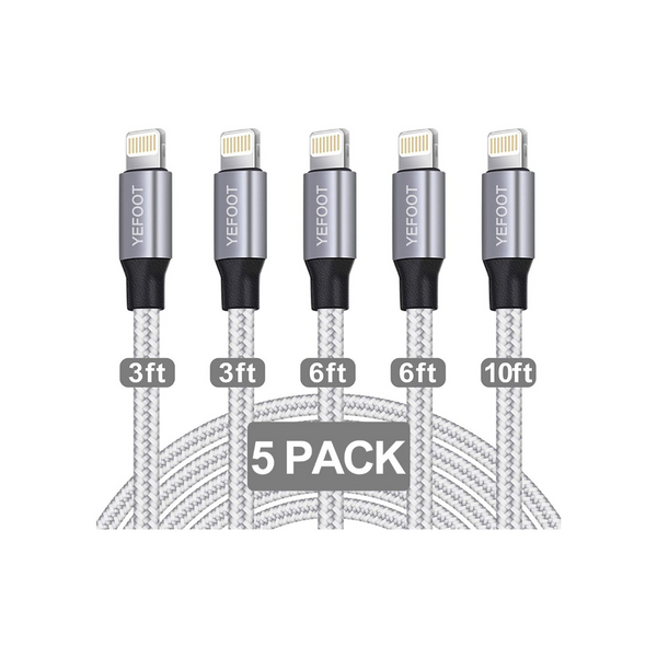 Pack of 5 iPhone Lightning Cables