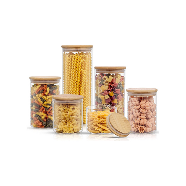 Borosilicate Glass Air Tight Food Containers (6 Variations)