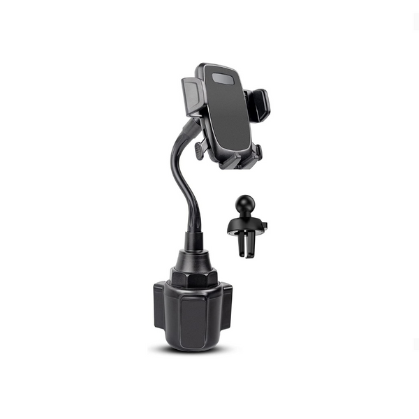 Soporte para teléfono con portavasos para automóvil