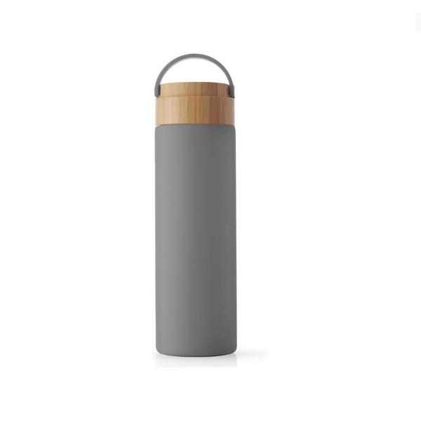 Borosilicate Glass Water Bottle with Strap (5 Colors)