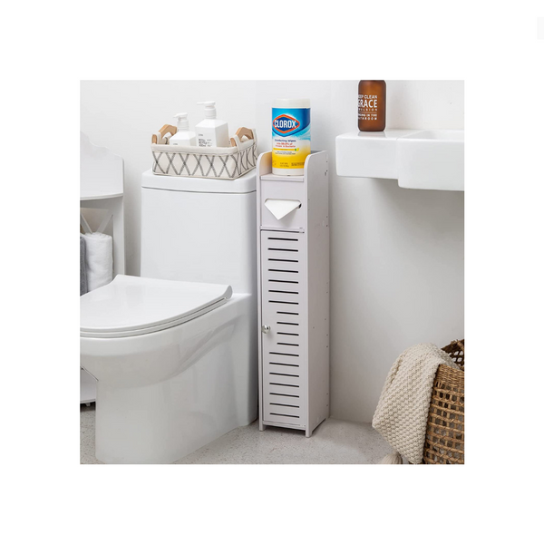 Small Bathroom Storage Corner Floor Cabinet with Doors
