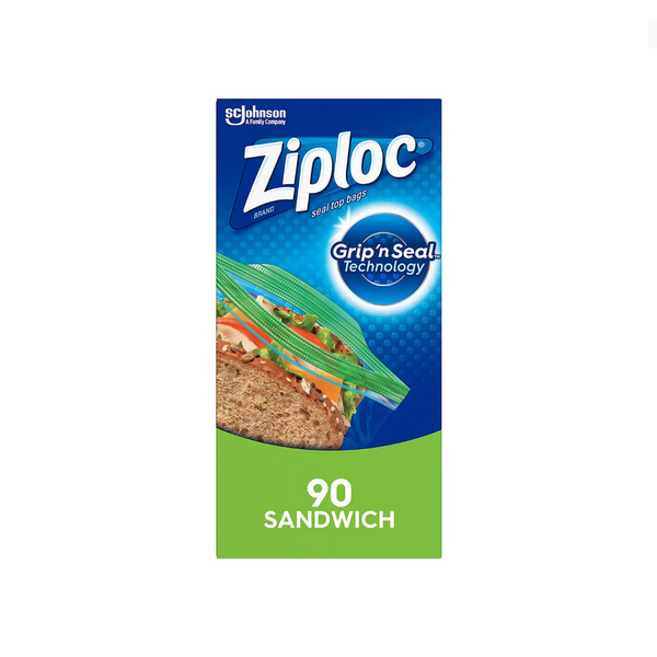 90 Ziploc Sandwich Bags