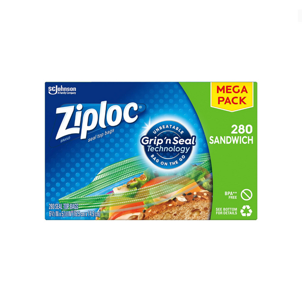 280 Ziploc Sandwich Bags