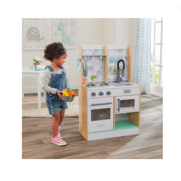 KidKraft Let's Cook Wooden Play Kitchen
