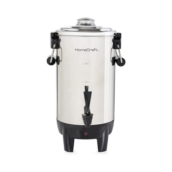 HomeCraft Quick-Brewing 1000-Watt Automatic 30-Cup Coffee Urn