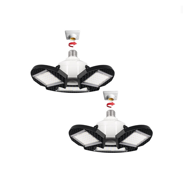 Paquete de 2 luces LED para garaje.