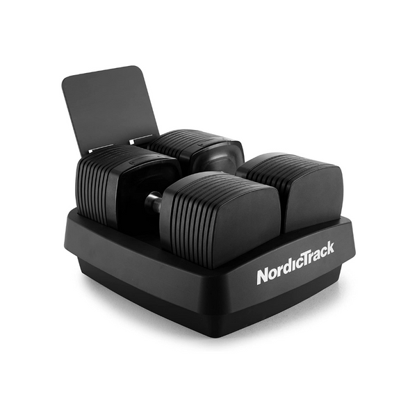 NordicTrack 50 Lb iSelect Adjustable Dumbbells, Works with Alexa, Sold as Pair