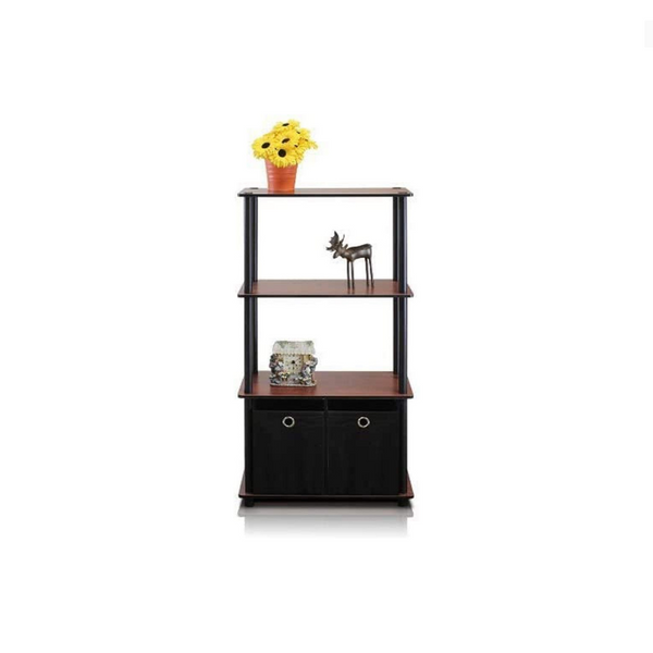 Furinno Go Green 4-Tier Multipurpose Storage Rack w/Bins