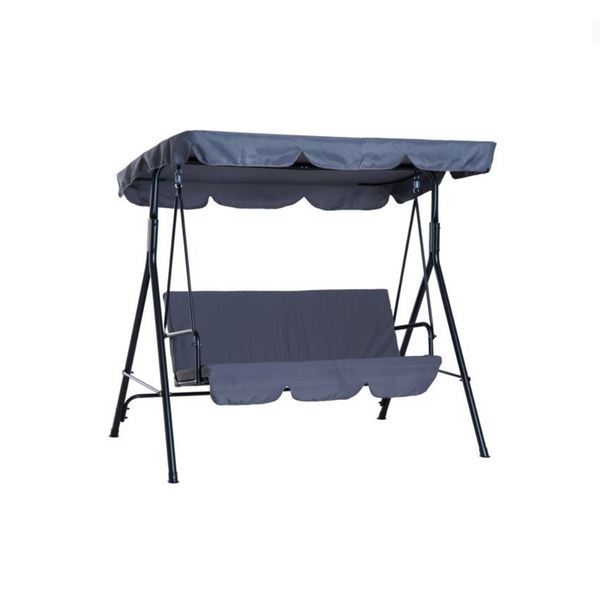 Columpio de acero para porche con dosel para 3 personas Outsunny (4 colores)