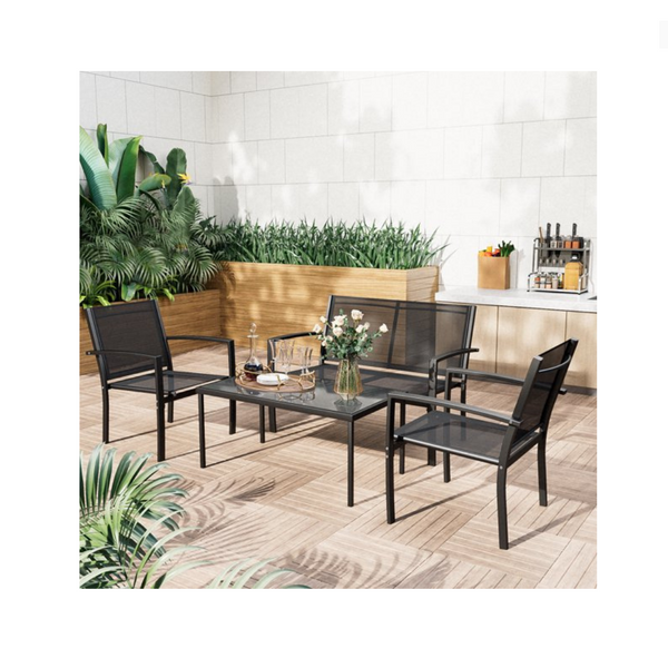 4 Piece Patio Furniture Set (4 Colors)