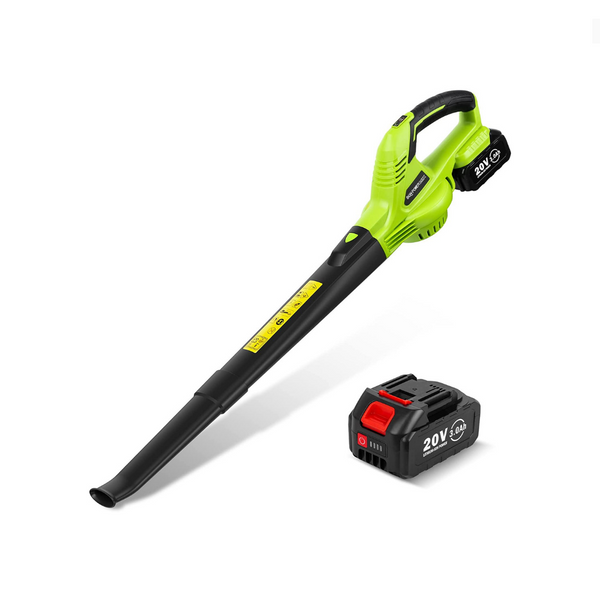 Soplador de hojas inalámbrico de 20 V con batería y cargador