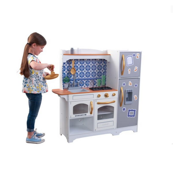 KidKraft Mosaic Magnetic Play Kitchen with Sink & Ice Maker