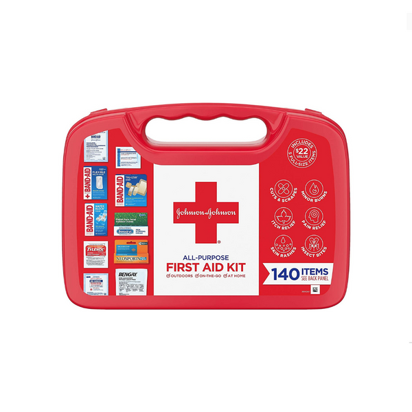 140 Piece Band-Aid Johnson & Johnson First Aid Kit