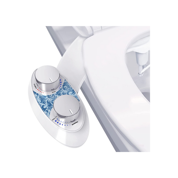 Bidet Toilet Seat Attachment with Self Cleaning Dual Nozzle