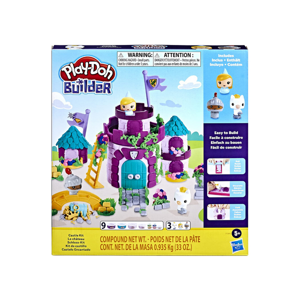 Play-Doh Builder Castle Kit Building Toy With 9 Cans And Easy To Build DIY Craft Set