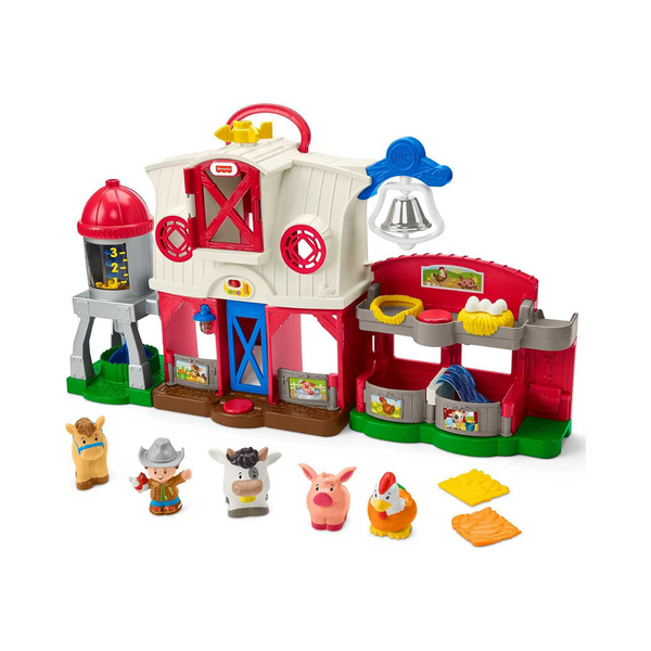 Fisher-Price Little People Caring For Animals Farm Playset With Smart Stages Learning Content