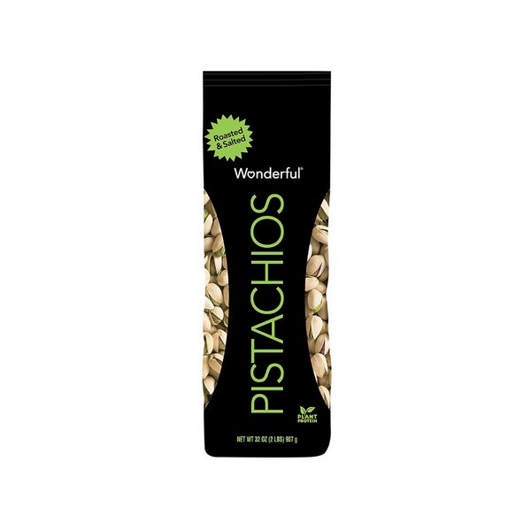 Maravillosos pistachos tostados y salados, bolsa de 32 oz