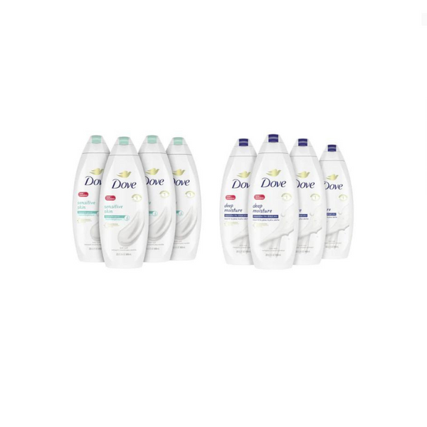 4 Bottles of Dove Deep Moisture Body Wash