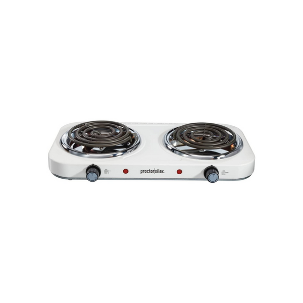 Proctor Silex Electric Double Burner Cooktop