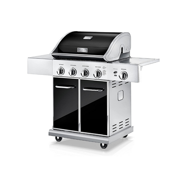 NutriChef Heavy-Duty 5-Burner Propane Gas Grill With Side Burner