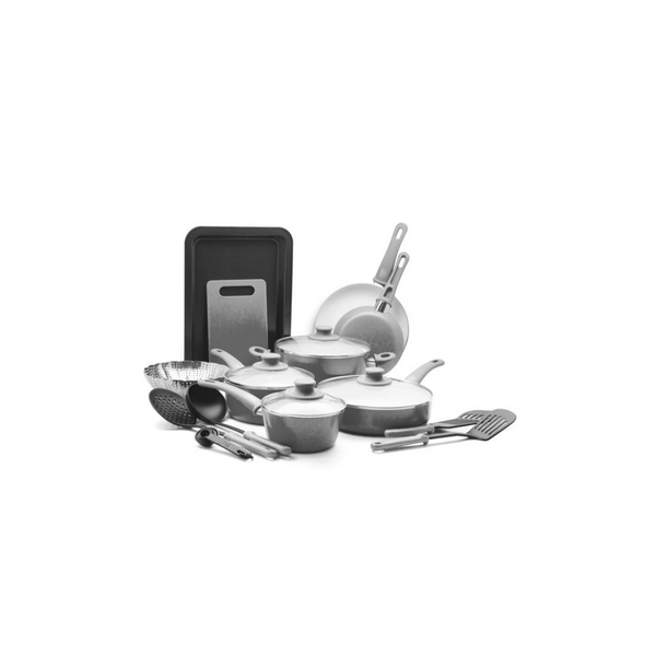 GreenLife 18-Piece Soft Grip Non-stick Cookware Set (3 Colors)