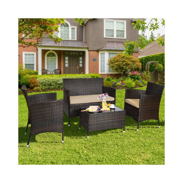 4 Piece Patio Furniture Set