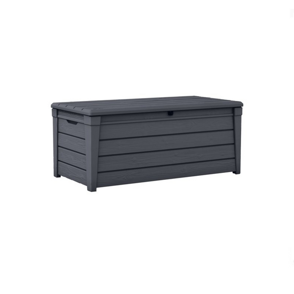 Caja de plástico para terraza para exteriores Keter Brightwood de 120 galones