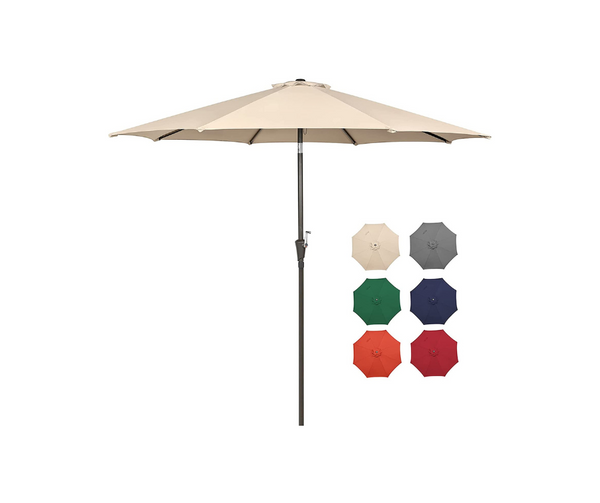 9 Ft Patio Umbrella With Tilt Crank (4 Colors)
