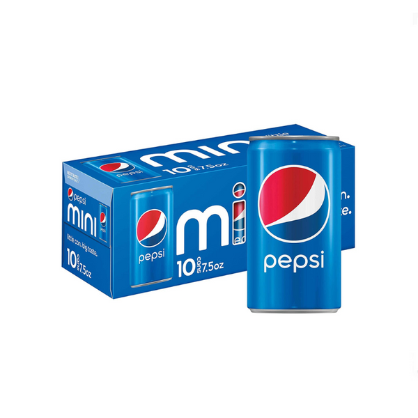 10 Mini Cans of Pepsi Soda