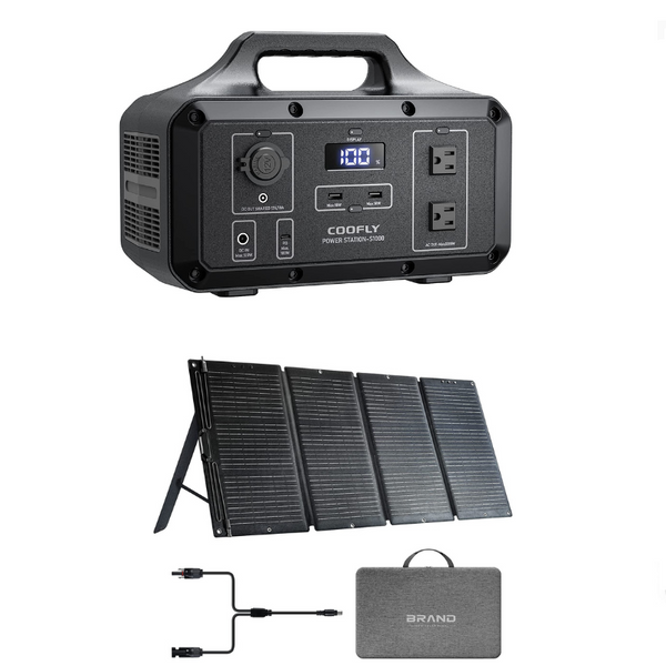 1000W Portable Power Station And 120W Solar Panel