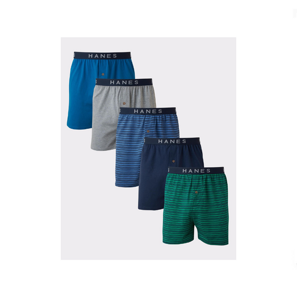 5 bóxers de punto ComfortSoft de Hanes Ultimate para hombre