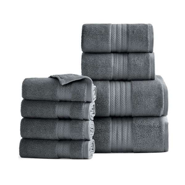8 toallas Bedsure de algodón turco (5 colores)