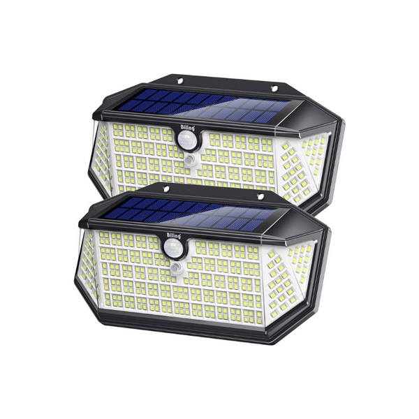 Paquete de 2 luces solares LED para exteriores de 266