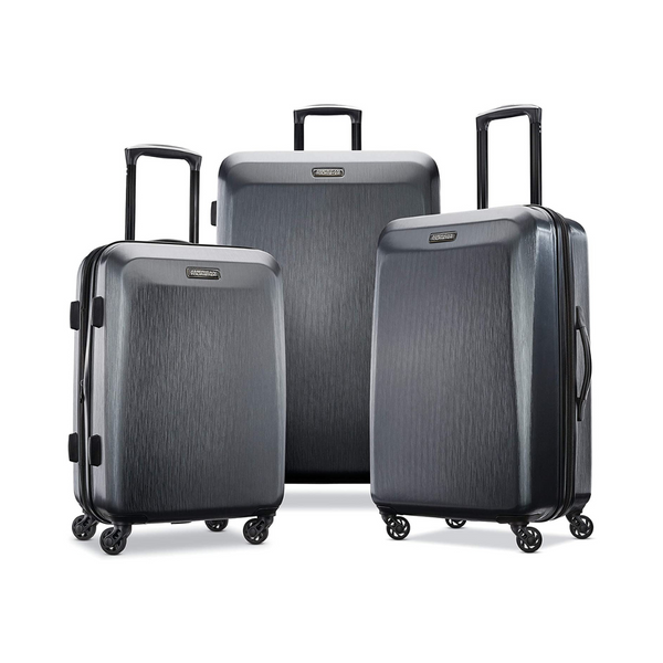 American Tourister 3 Piece Moonlight Hardside Expandable Luggage With Spinner Wheels