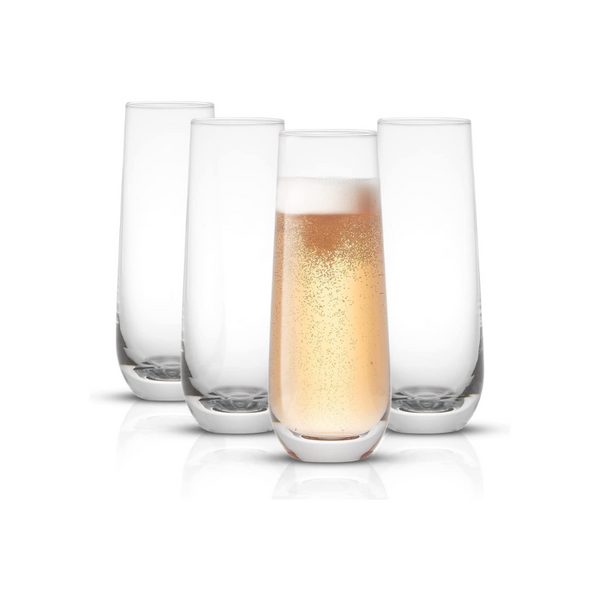 Juego de 4 copas de cristal sin pie