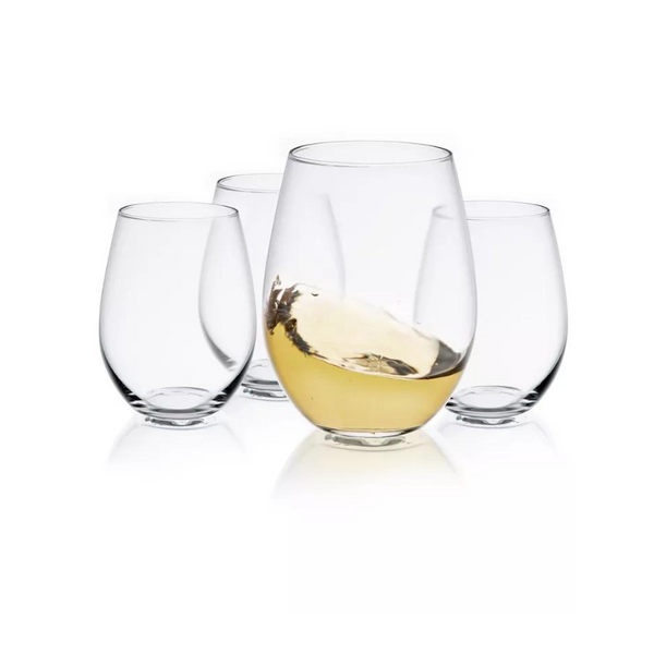 Set of 4 Stemless Wine Glass