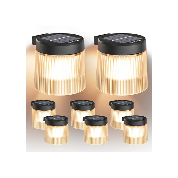 Pack of 8 Waterproof Outdoor Lights