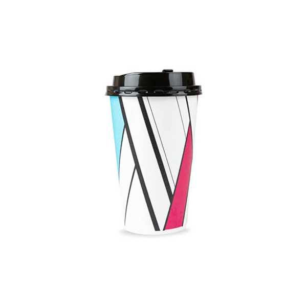 40 Sets of 12 or 16 Ounce Insulated Disposable Coffee Cups with Lids