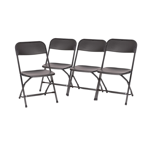 Pack Of 4 Flash Furniture Hercules Series Commercial Grade Extra Wide & Tall Folding Chairs
